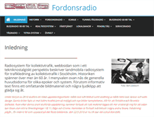 Tablet Screenshot of fordonsradio.se